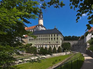 Schloss Weesenstein Schlossansicht Park Schloss Weesenstein Schlossansicht Park