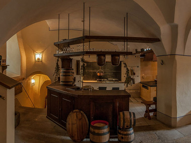 Kuchyně na zámku Weesenstein
