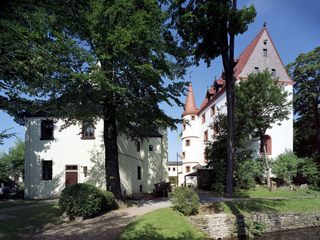 Schloss Schlettau Aussenansicht Wald Schloss Schlettau Aussenansicht Wald