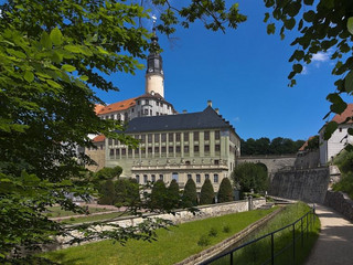 Schloss Weesenstein Schlossansicht Park Schloss Weesenstein Schlossansicht Park