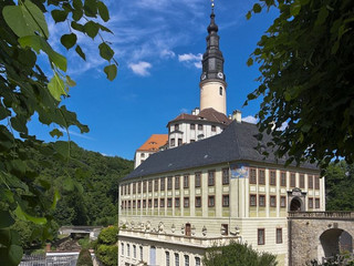 Zamek Weesenstein widok na zamek