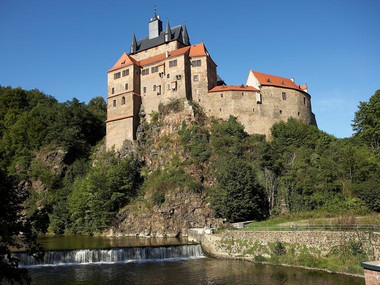 Burg Kriebstein mit Wehr