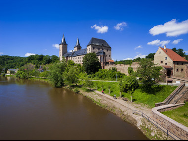 Rochlitz Castle – cycle path along the River Mulde