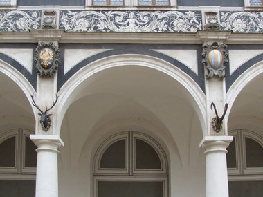 Fasadendetail im Dresdner Stallhof