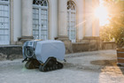 Gießroboter Pillnitz im Abendlicht